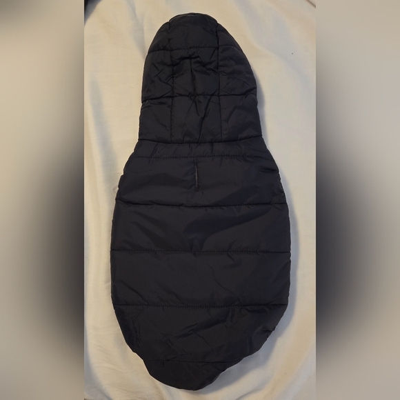 SAWMONG Navy Blue Dog Fleece Jacket with Hood #459 - Picture 2 of 13